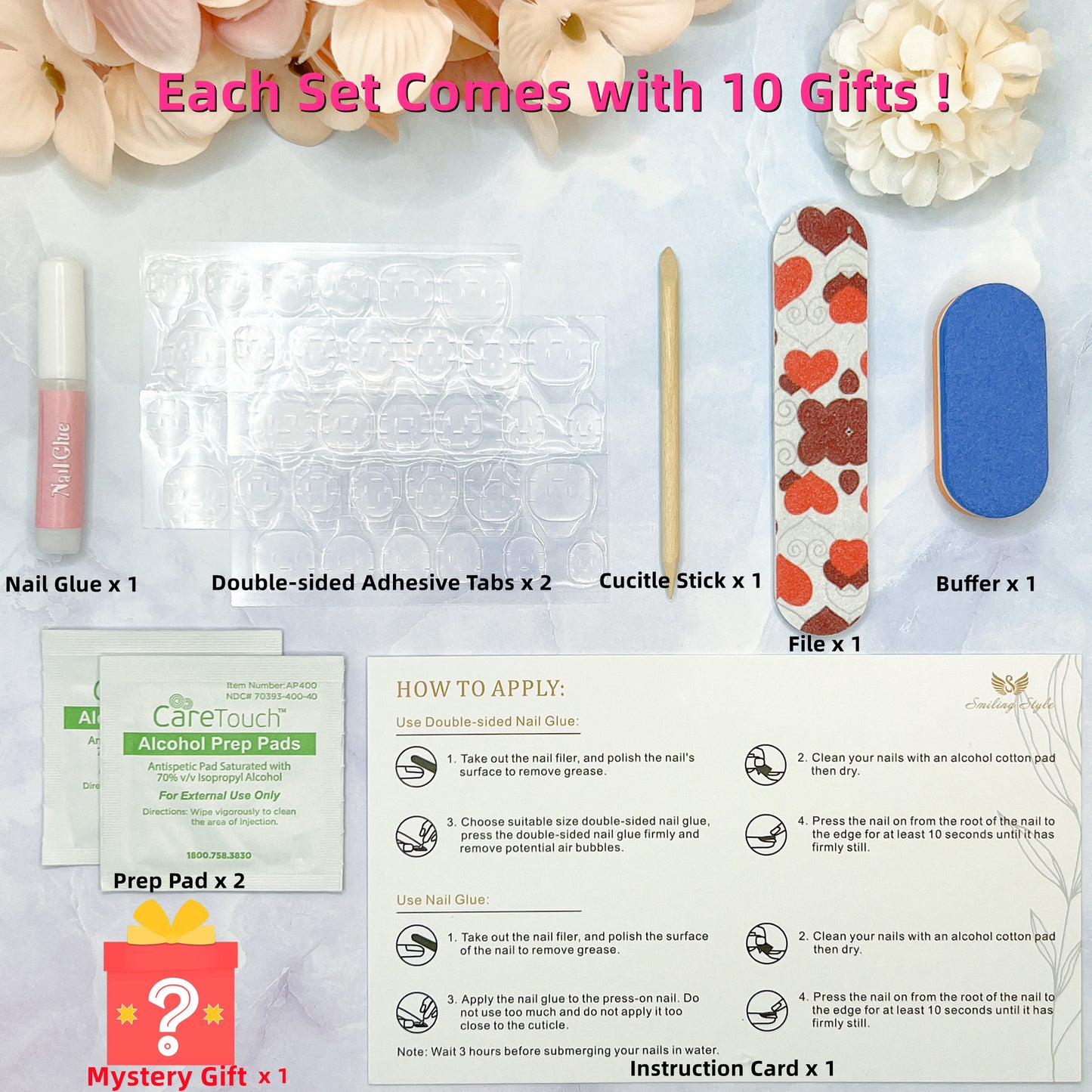 Flaming Hot Rubys Press On Nails by SMILINGSTYLE | Luxury Fake Nails | Reusable Nails | Handmade Nails