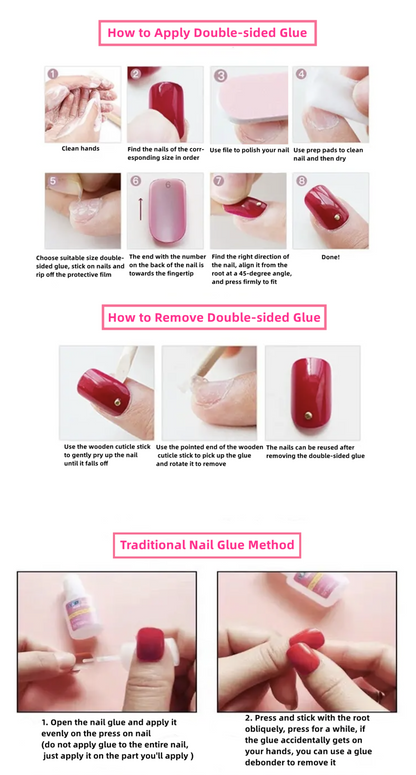 Fairy Princess's Tears Press On Nails by SMILINGSTYLE | Luxury Fake Nails | Reusable Nails | Handmade Nails