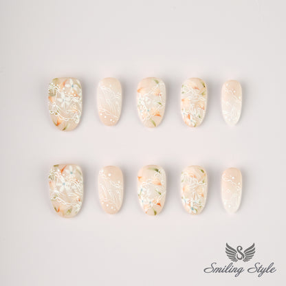 Lovers Wild Dream Press On Nails by SMILINGSTYLE | Luxury Fake Nails | Reusable Nails | Handmade Nails