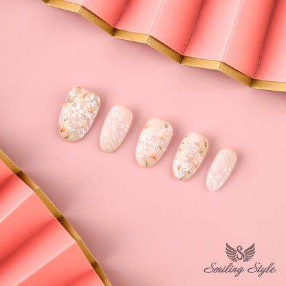 Lovers Wild Dream Press On Nails by SMILINGSTYLE | Luxury Fake Nails | Reusable Nails | Handmade Nails